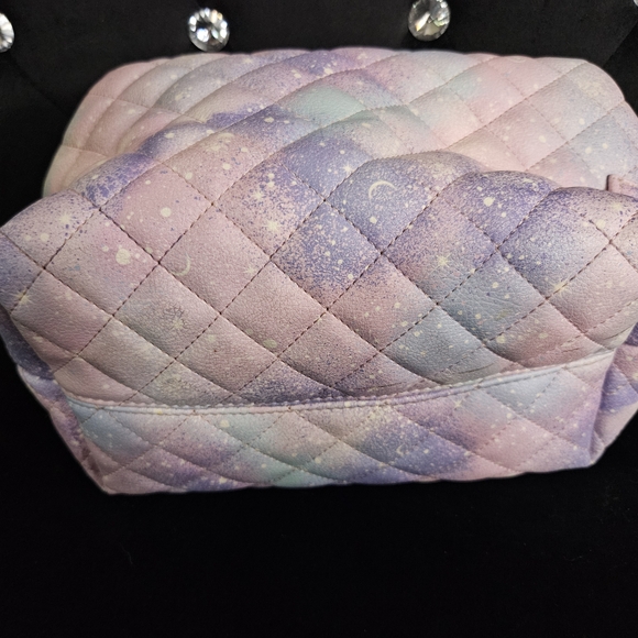 Betsey Johnson Pastel Quilted Cosmetic Bag - Picture 7 of 9